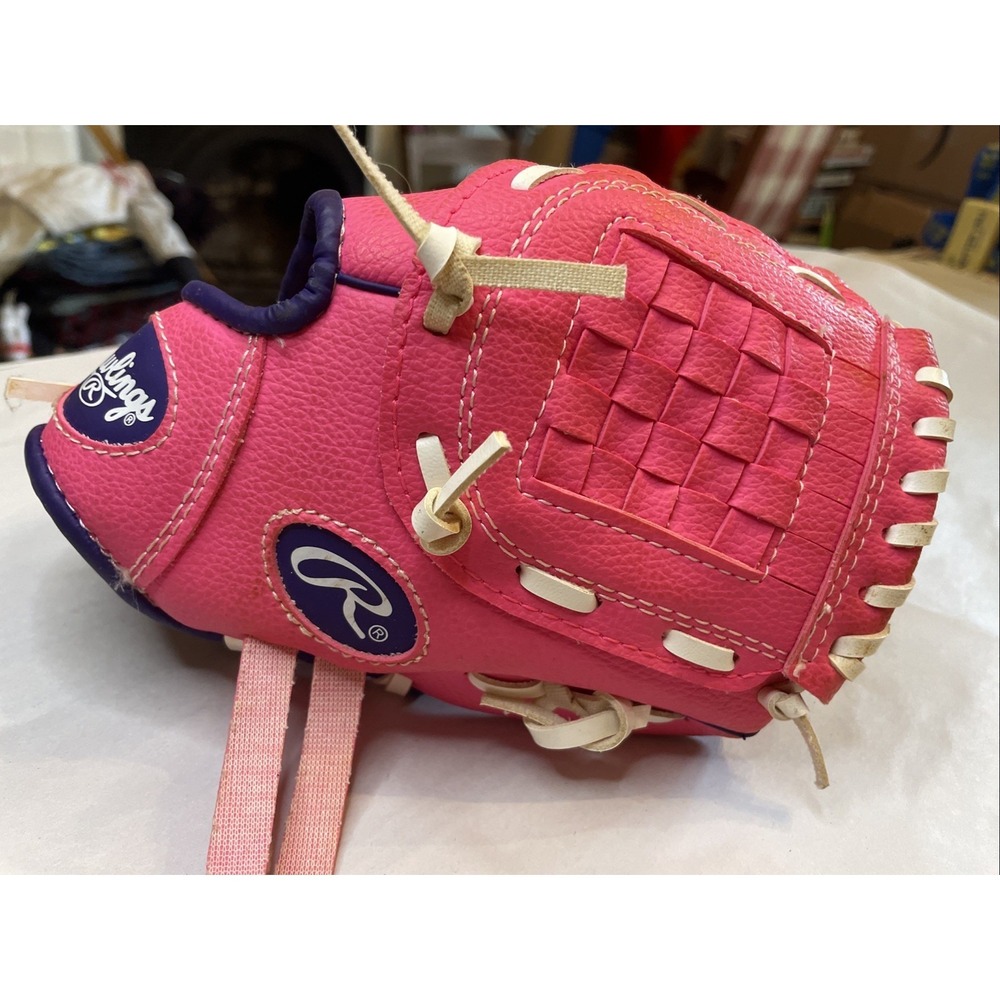 Rawlings PL90PPW Pink Player Series RHT Right Hand Tee Ball Glove